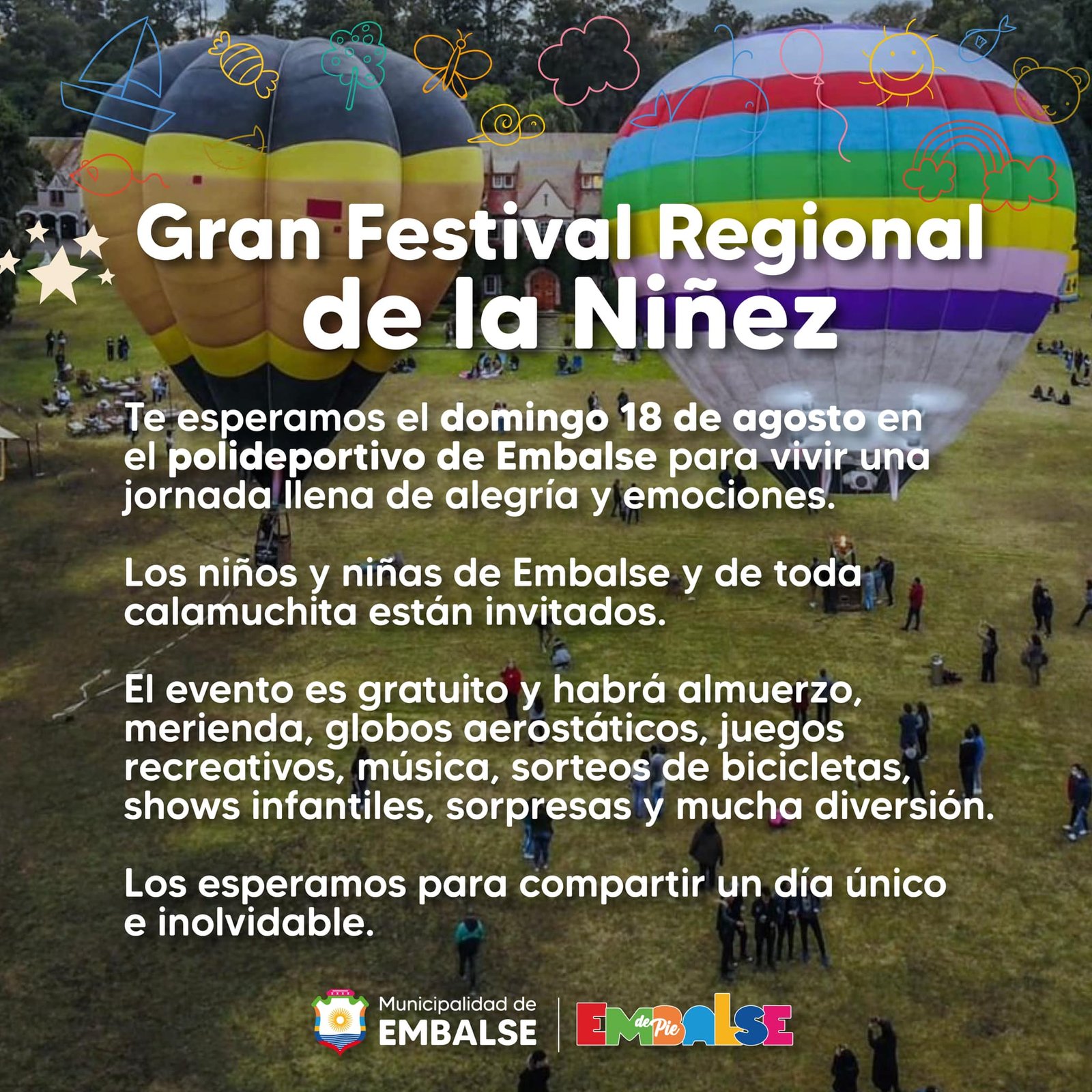 Festival de la niñez en Embalse