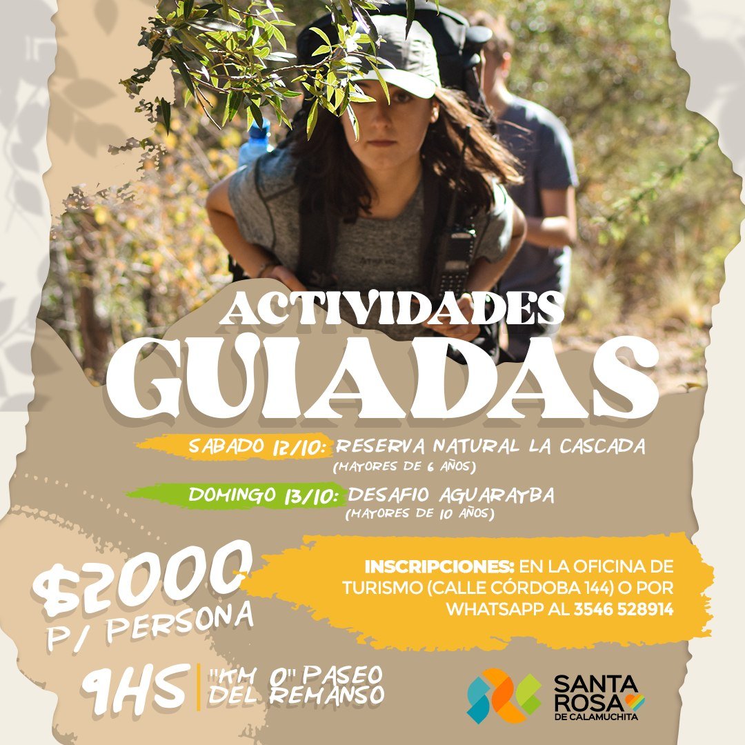 Actividades guiadas - Santa Rosa de Calamuchita