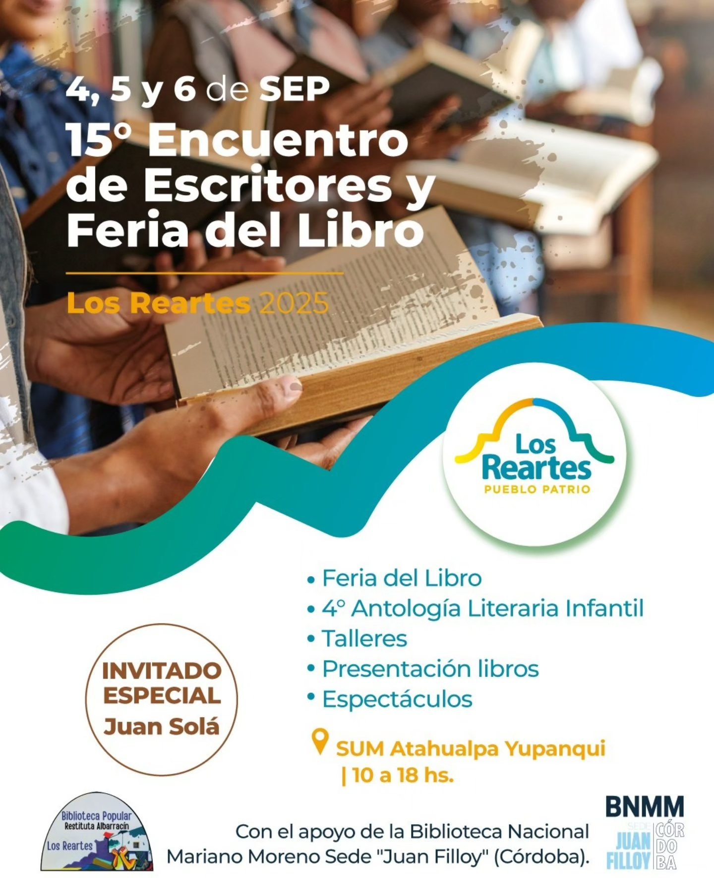 15° Encuentro de Escritores - Los Reartes