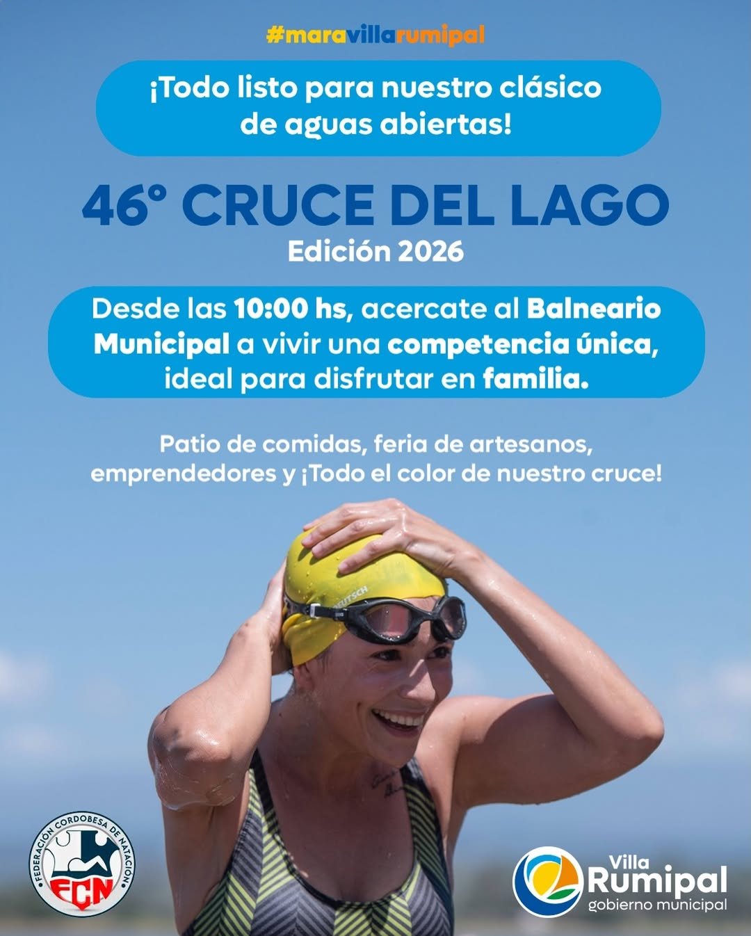 Cruce del lago 2026 - Villa Rumipal